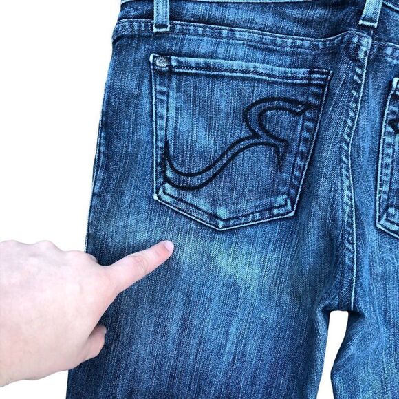 Rock & Republic Embroidered Jeans Size 31 Blue - Picture 2 of 9